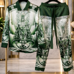 Compleu Bărbați Verde Premium STREVANO – Design Artistic & Confort Absolut